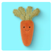 Cute Smiling Carrot Plush Toy (Adorable Kitchen Veggie Plushie)
